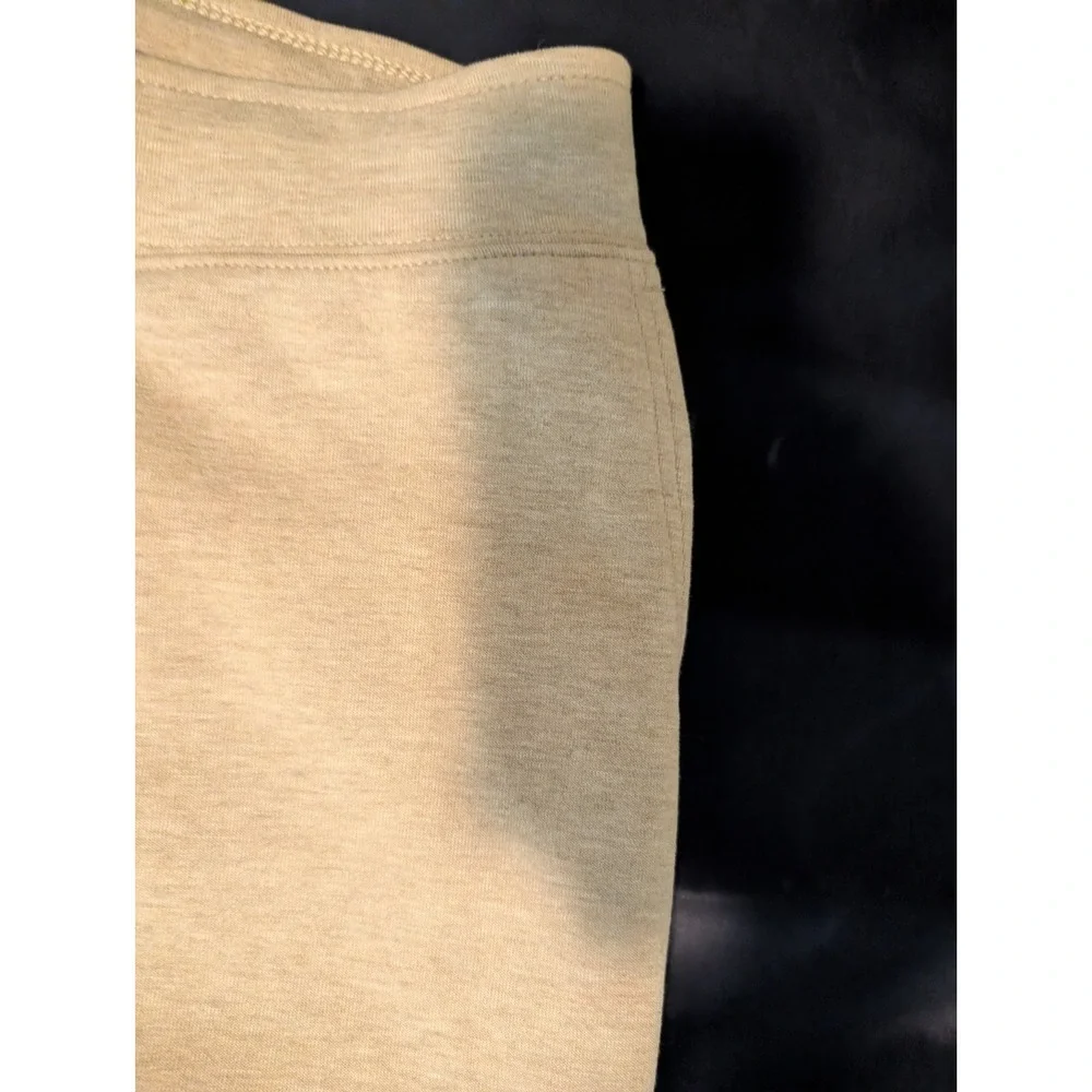 Polo Ralph Lauren Mens L Beige Cotton Fleece Jogger Pants Drawstring Tapered Leg